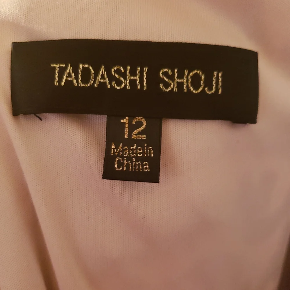 Tadashi Shoji Gold & Black Rema Gown Size 12 - Picture 4 of 4